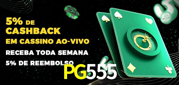 Promoções do cassino ao Vivo PG555